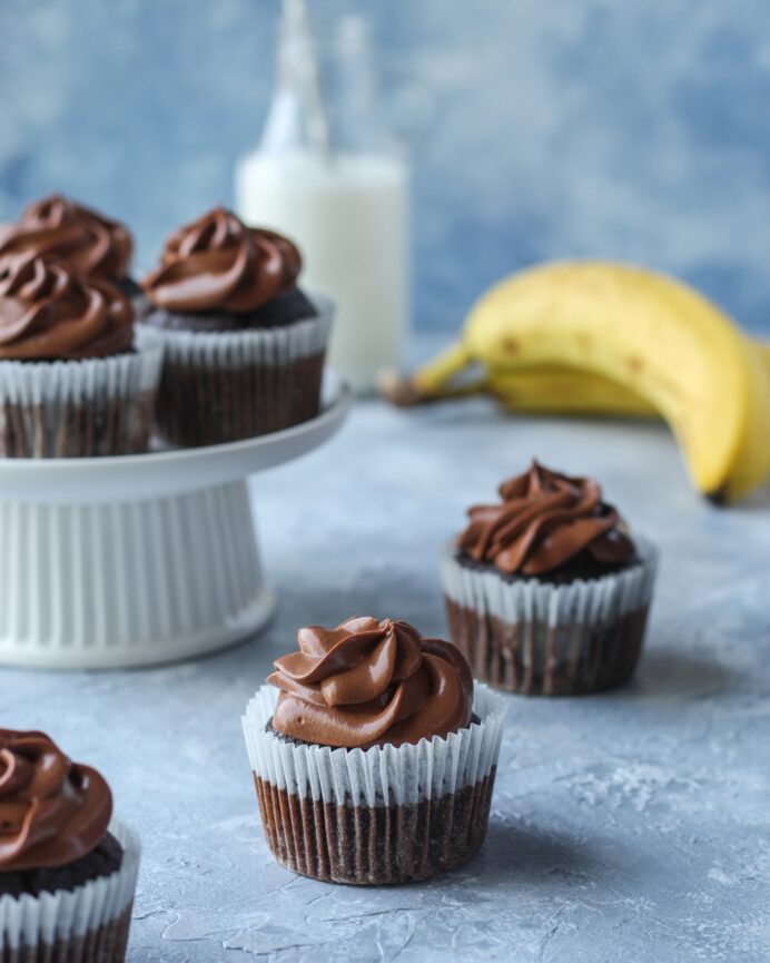 Čoko-banana cupcakes