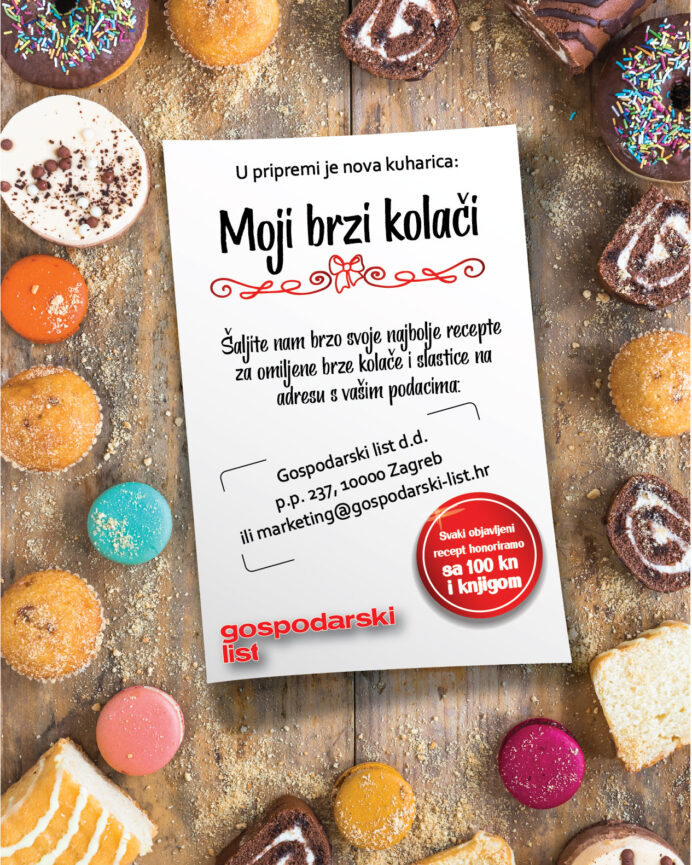 Knjiga “Moji brzi kolači” u pripremi!