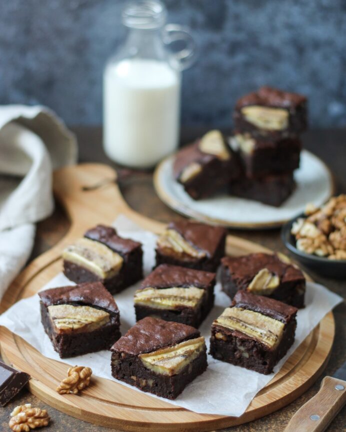 Čoko-banana brownies